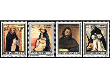VATICANO 1971 San Domenico di Guzman 4v MNH**