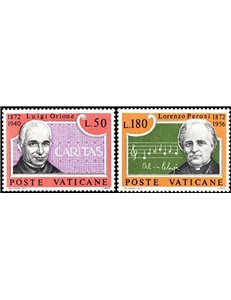 VATICANO 1972 Don Luigi Orione e Lorenzo Perosi 2v MNH**