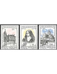 VATICANO 1973 Santa Teresa 3v MNH**