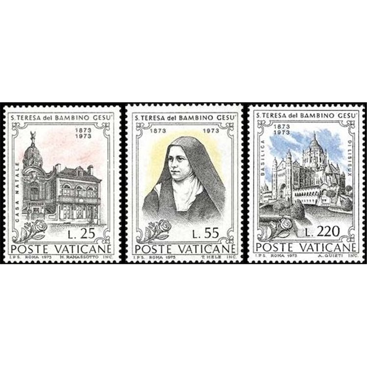 VATICAN 1973 Santa Teresa 3v MNH**