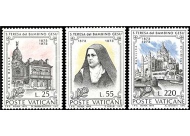 VATICAN 1973 Santa Teresa 3v MNH**