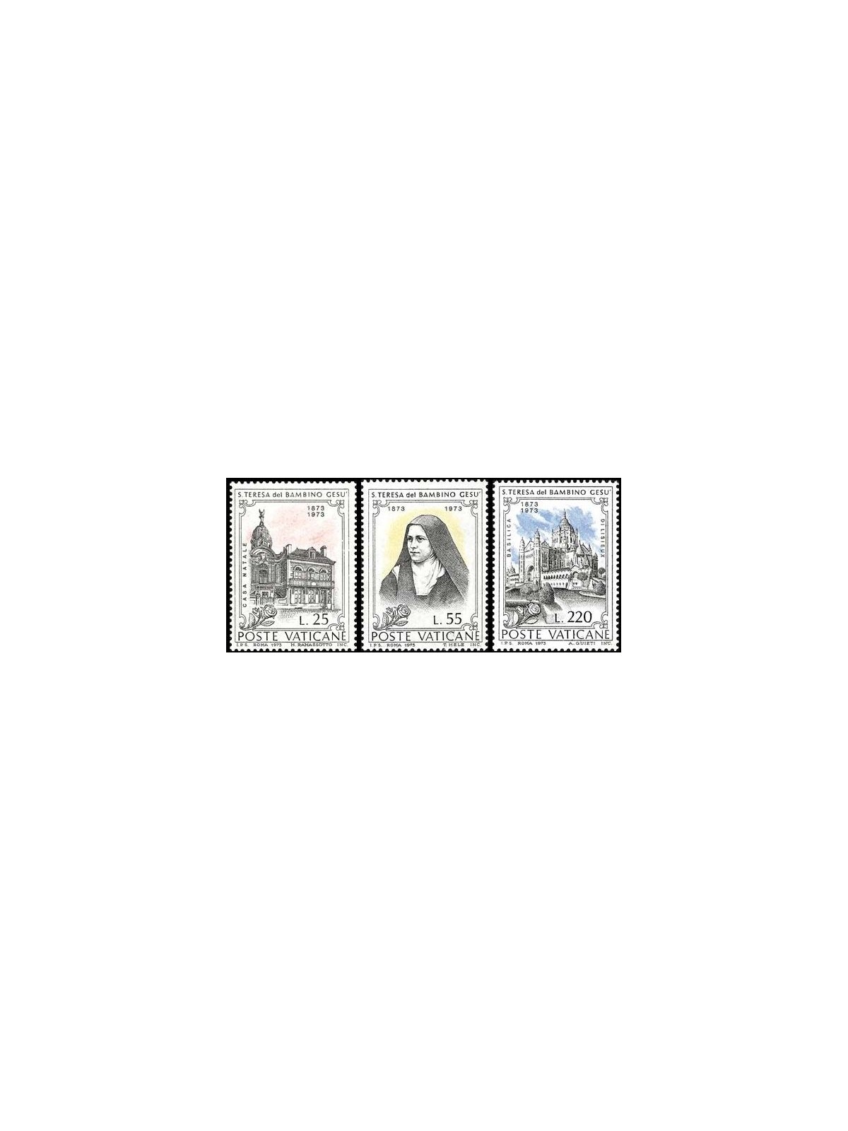 VATICAN 1973 Santa Teresa 3v MNH**