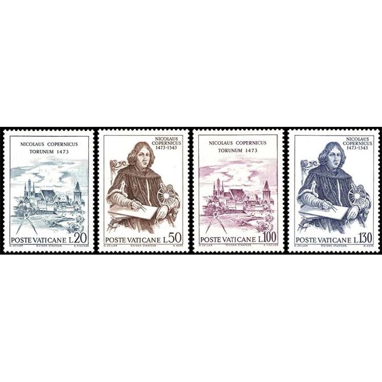 VATICAN 1973 Copernicus 4v MNH**