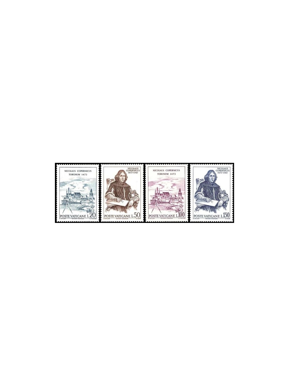 VATICANO 1973 Copernico 4v MNH**
