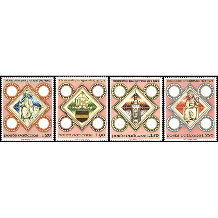VATICANO 1973 Diocesi di Praga 4v MNH**