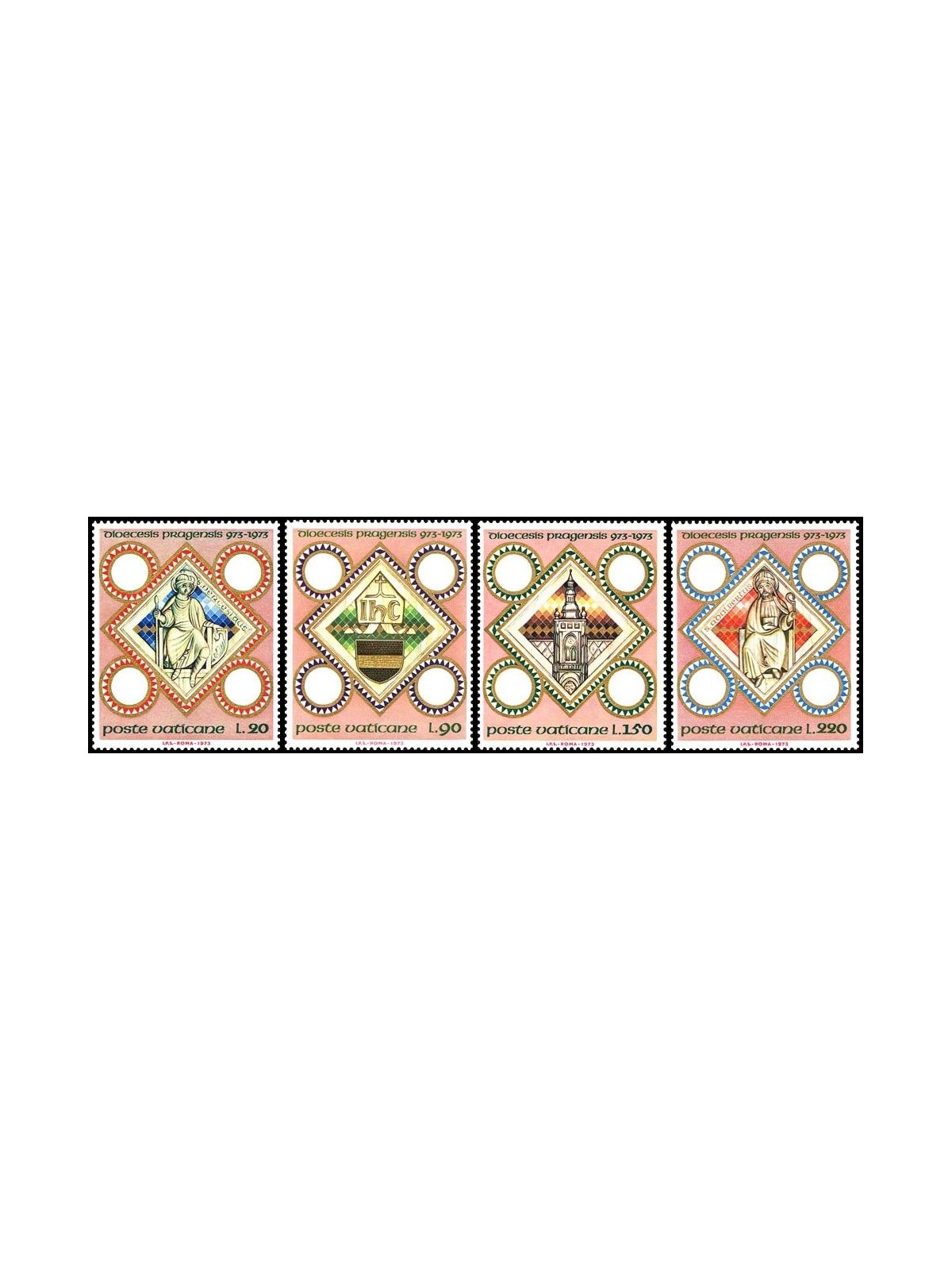 VATICAN 1973 Diocese of Prague 4v MNH**
