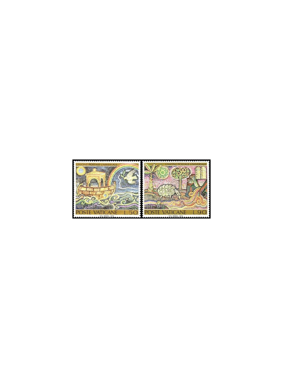 VATICAN 1974 Centenary of the UPU 2v MNH**