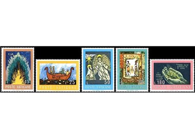 VATICANO 1974 Concorso artistico sulla Bibbia 5v MNH**
