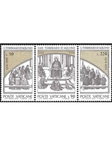 VATICANO 1974 San Tommaso d'Aquino 3v MNH**