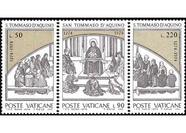 VATICANO 1974 San Tommaso d'Aquino 3v MNH**