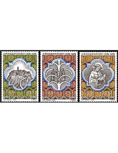 VATICAN 1974 San Bonaventure 3v MNH**