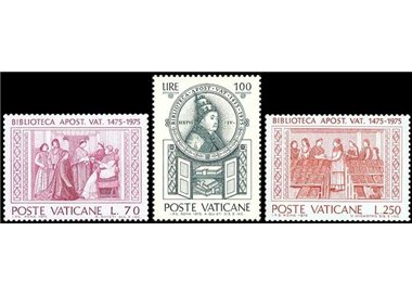 VATICAN 1975 Apostolic Library 3v MNH**