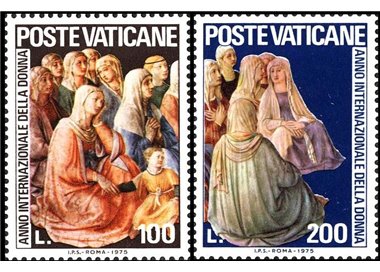 VATICAN 1975 Year of the Woman 2v MNH**