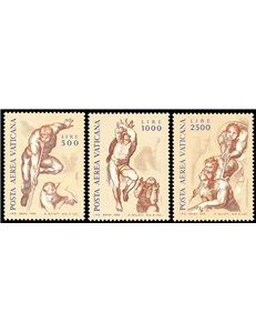 VATICAN 1976 Angels (airmail) 3v MNH**
