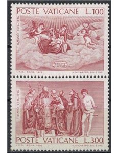 VATICAN 1976 Tiziano Vecellio 2v MNH**
