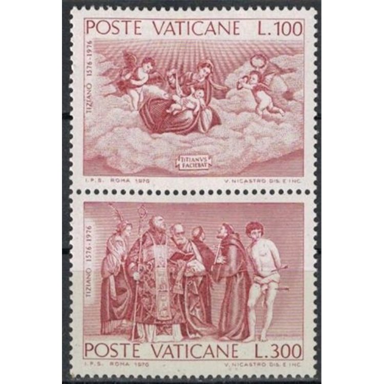 VATICAN 1976 Tiziano Vecellio 2v MNH**