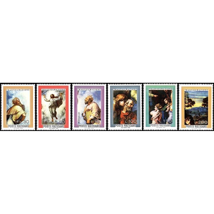 VATICANO 1976 La Trasfigurazione 6v MNH**