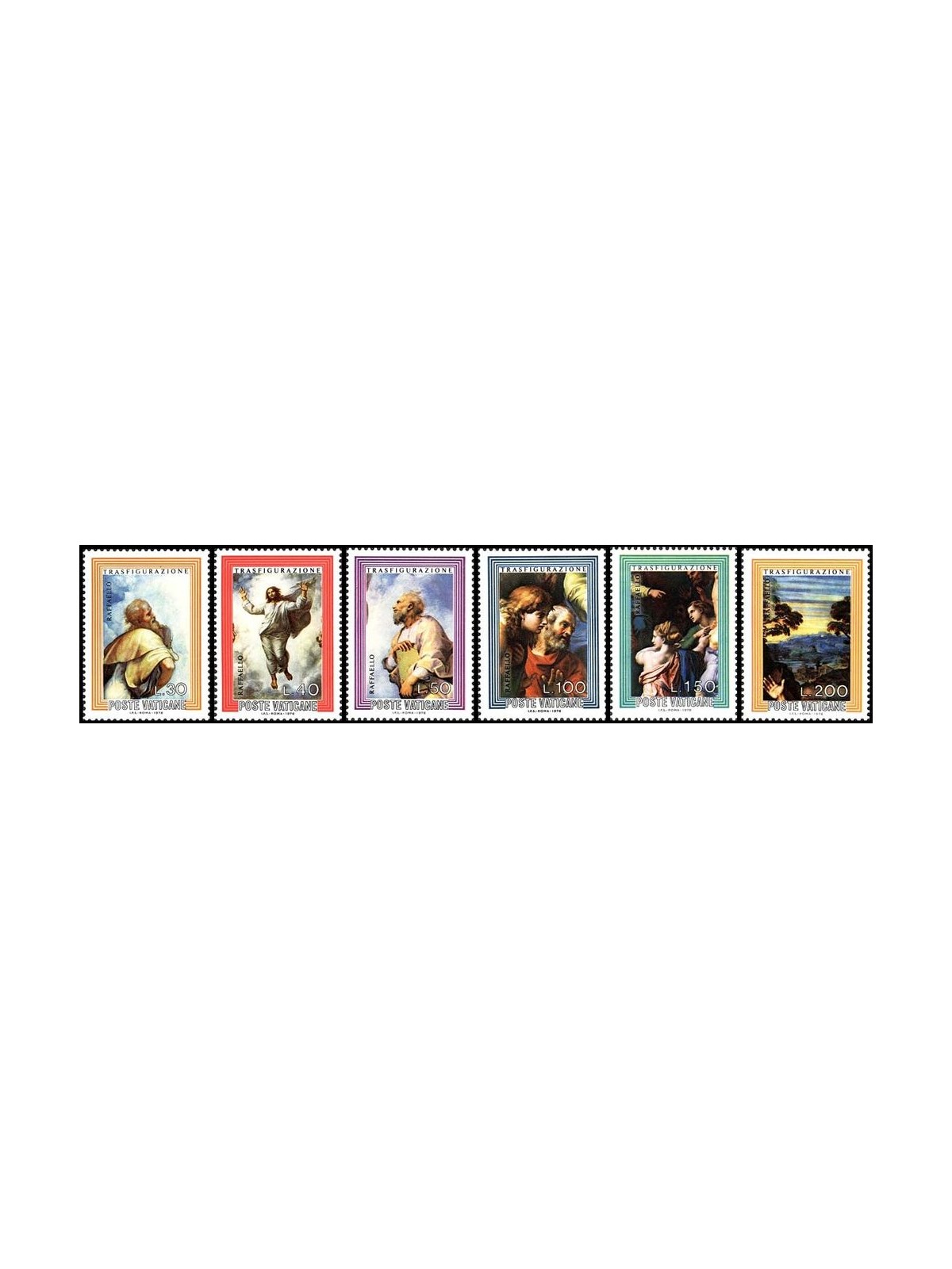 VATICAN 1976 The Transfiguration 6v MNH**