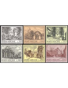 VATICANO 1976 Fontane 6v MNH**