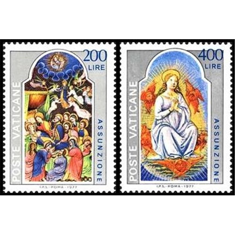 VATICANO 1977 Solennità dell'Assunzione 2v MNH**