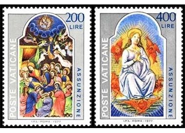 VATICAN 1977 Solemnity of the Assumption 2v MNH**