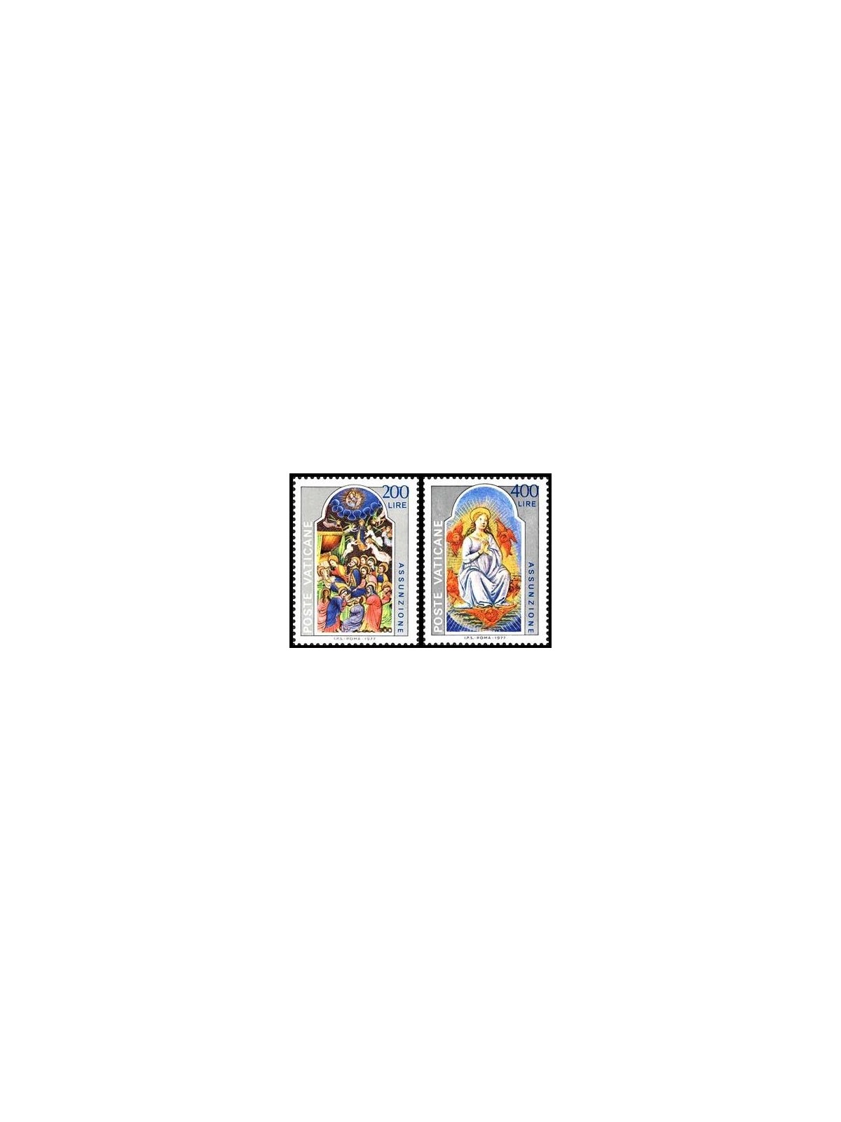 VATICANO 1977 Solennità dell'Assunzione 2v MNH**