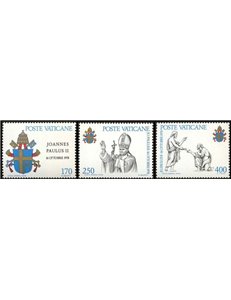 VATICAN 1979 Beginning of Pontificate 3v MNH**