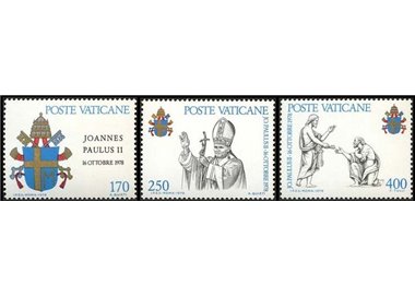 VATICANO 1979 Inizio Pontificato 3v MNH**