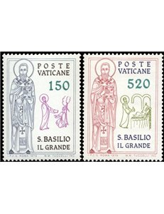 VATICANO 1979 San Basilio il Grande 2v MNH**