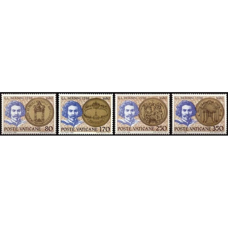 VATICAN 1980 Gian Lorenzo Bernini 4v MNH**