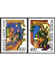VATICANO 1980 Sant' Alberto Magno 2v MNH**