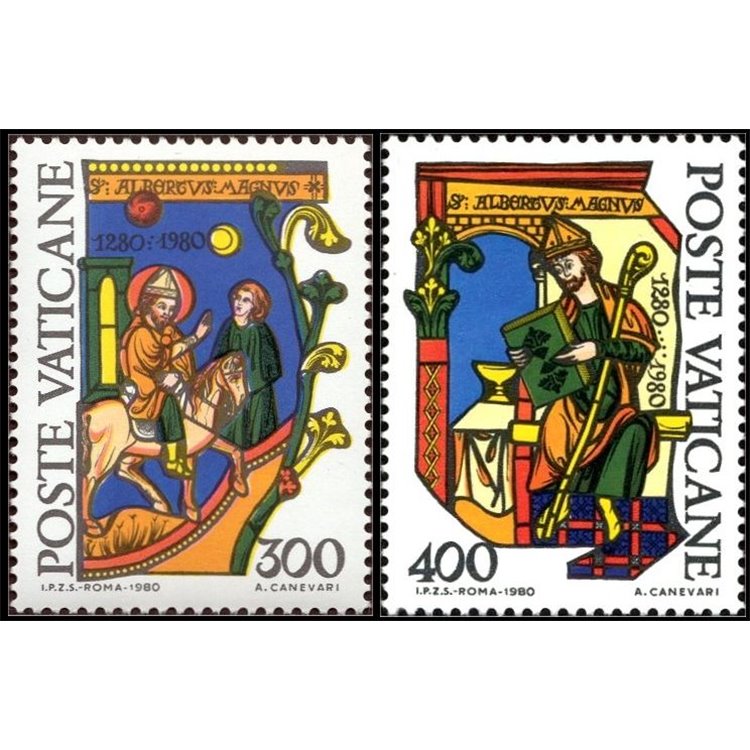 VATICANO 1980 Sant' Alberto Magno 2v MNH**