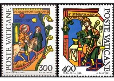 VATICANO 1980 Sant' Alberto Magno 2v MNH**