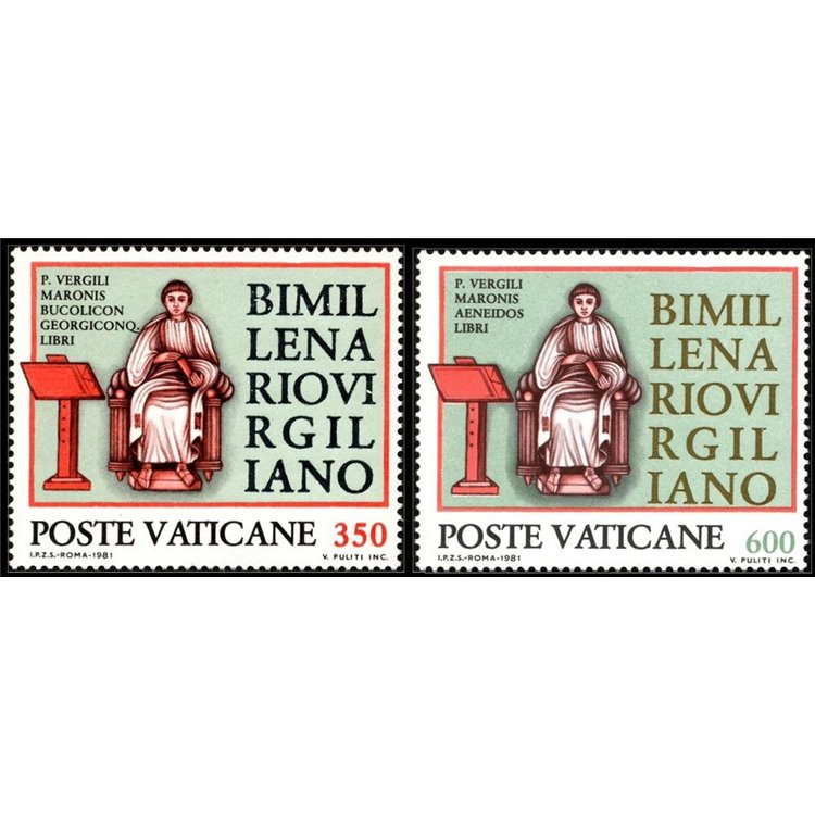 VATICANO 1981 Publio Virgilio Marone 2v MNH**