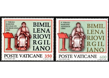 VATICANO 1981 Publio Virgilio Marone 2v MNH**