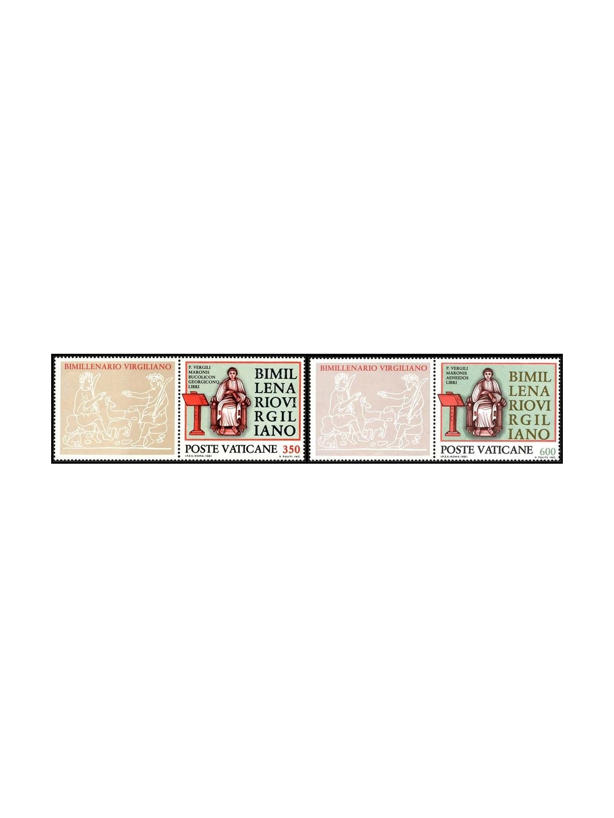 VATICAN 1981 Publius Virgilio Marone (with appendix) 2v MNH**