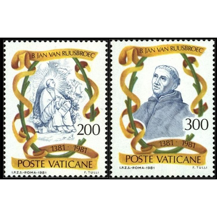VATICANO 1981 Jan Van Ruusbroec 2v MNH**