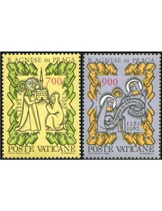 VATICANO 1982 Beata Agnese di Praga 2v MNH**