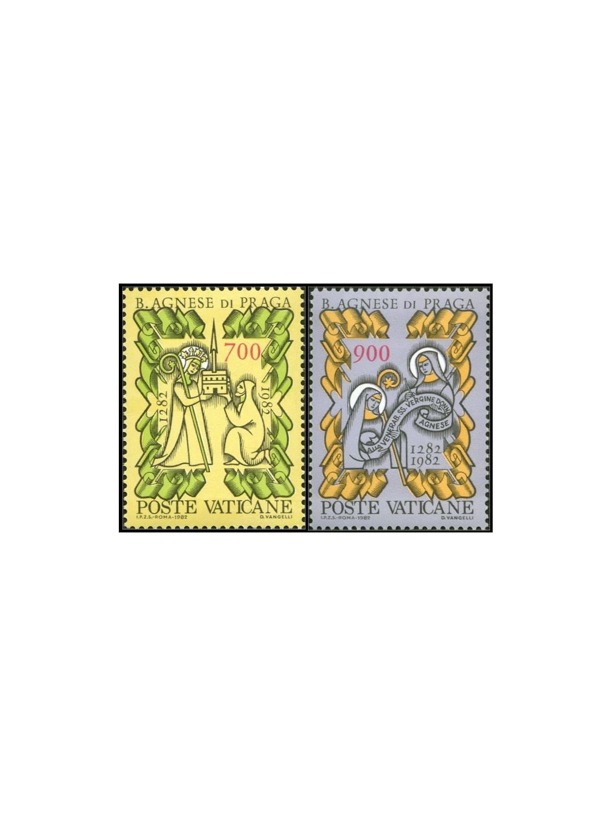 VATICAN 1982 Blessed Agnes of Prague 2v MNH**