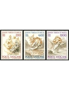 VATICANO 1982 Santa Teresa d'Avila 3v MNH**