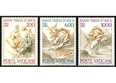 VATICAN 1982 Saint Teresa of Avila 3v MNH**