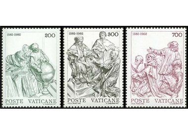 VATICAN 1982 Gregorian Calendar 3v MNH**