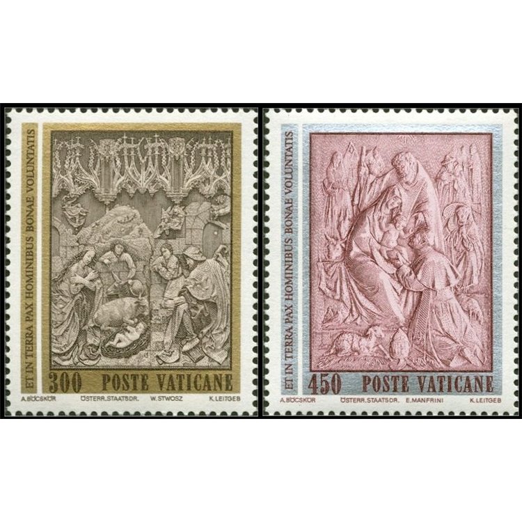 VATICANO 1982 Natale 2v MNH**