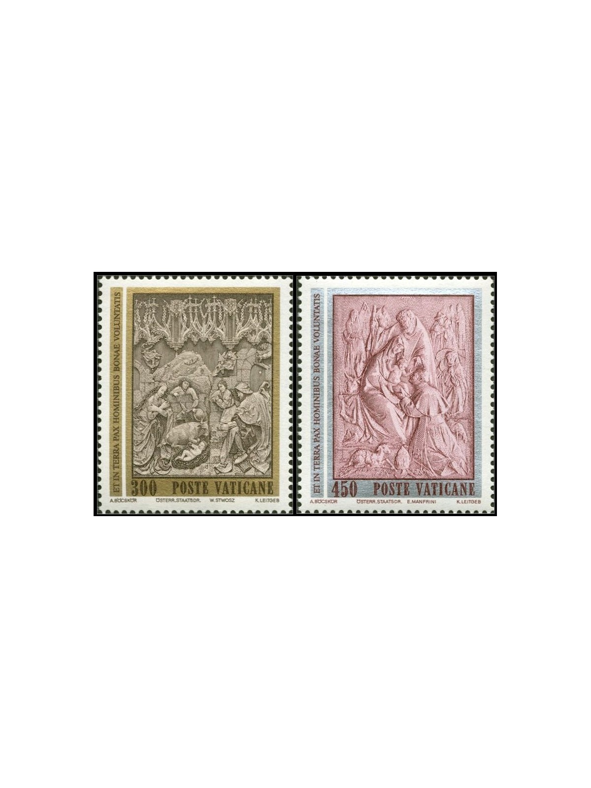 VATICAN 1982 Christmas 2v MNH**