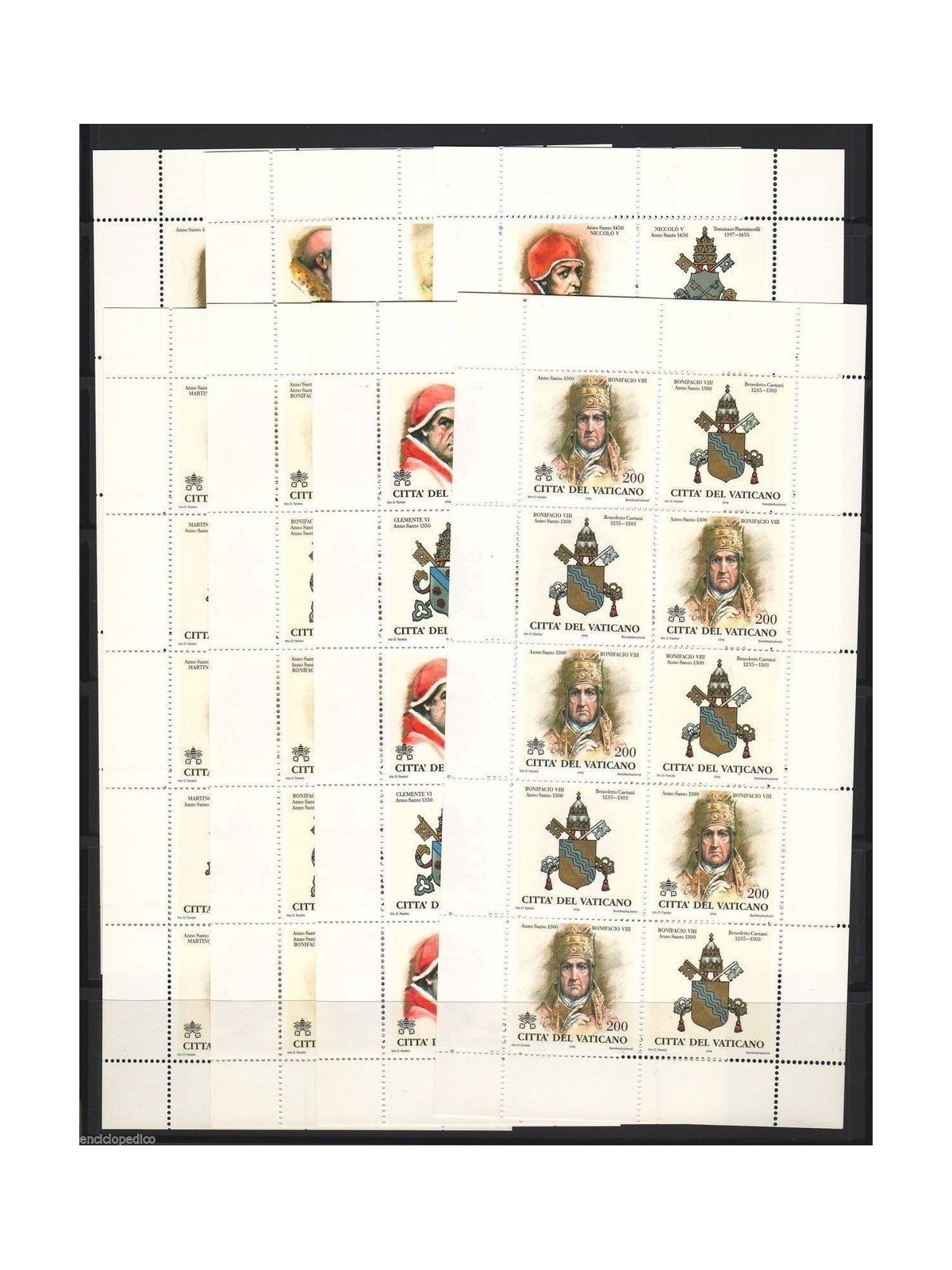 VATICAN 1998 The Popes and the Holy Years 8 m/s MNH**