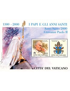 VATICANO 2000 I Papi e gli Anni Santi BF MNH**