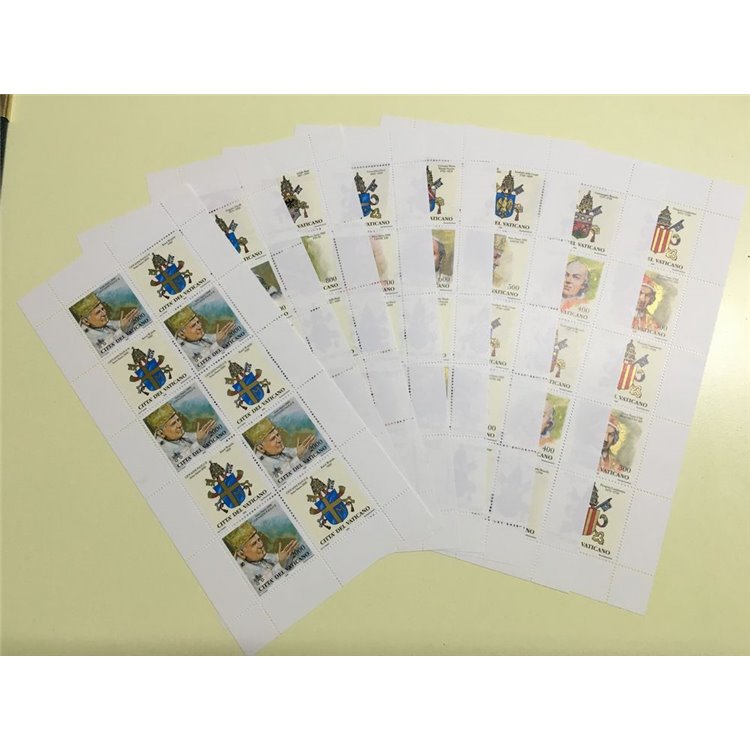 VATICANO 2000 I Papi e gli Anni Santi 9 MF MNH**