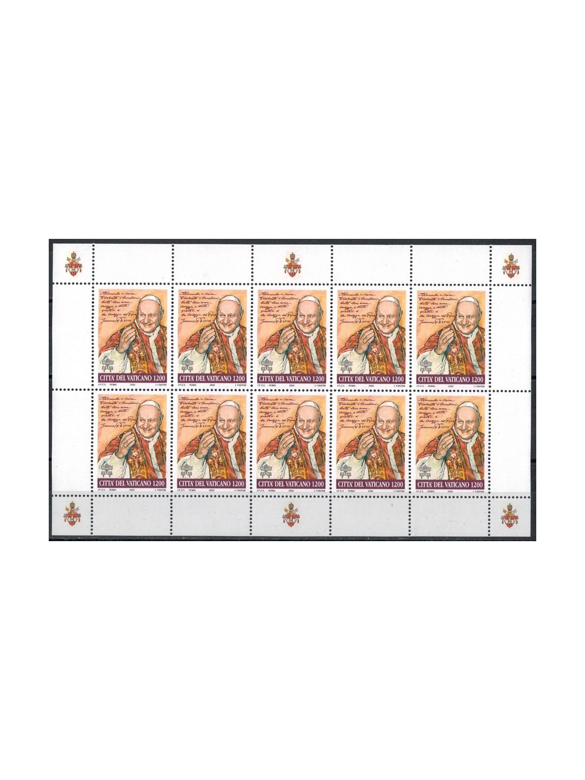 VATICANO 2000 Beatificazione di Papa Giovanni XXIII MF MNH**