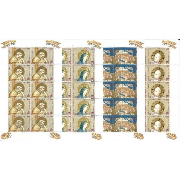 VATICANO 2000 Natale 4 MF MNH**