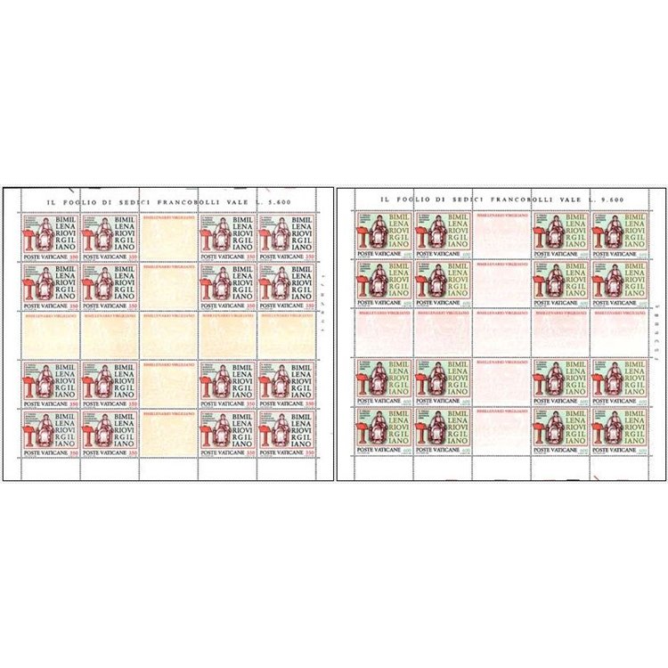 VATICANO 1981 Publio Virgilio Marone 2 MF MNH**